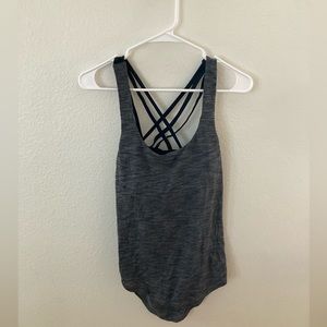 Grey Athletic Workout Tank Top